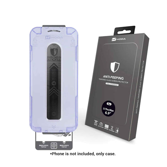Hoda Anti-Peeper ( Privacy ) Tempered Glass Screen Protector for iPhone 17 Series - Dust-Free Helper Lite Included