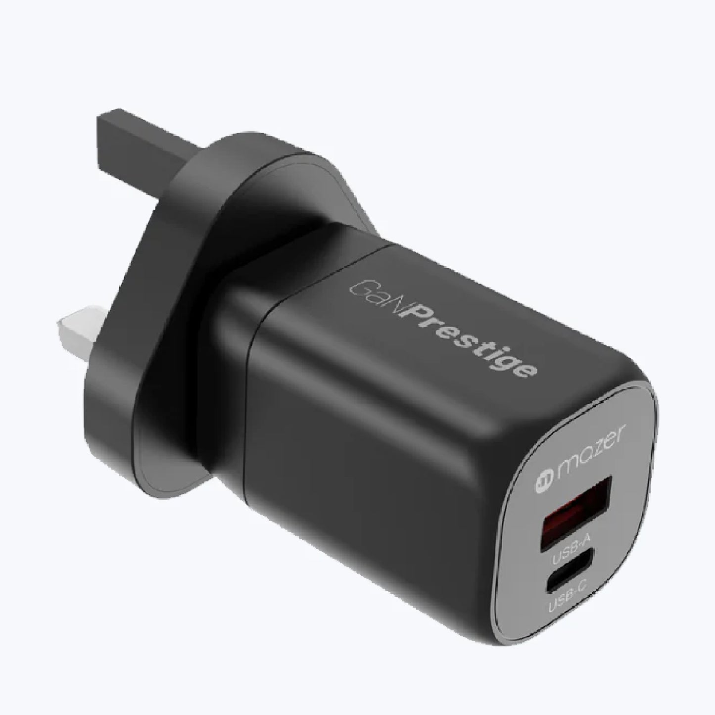 MAZER GaNPrestige 35W Fast Charging Travel Wall Charger ( 2 Ports ) USB-C / USB-A