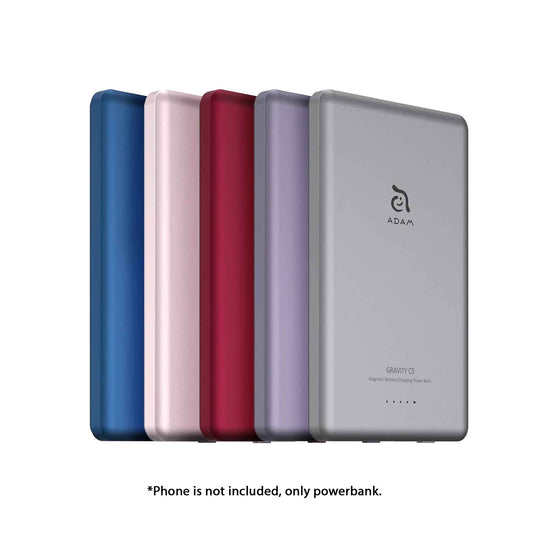 ADAM Elements GRAVITY C5 Ultra Slim 8.7mm 5000mAh PD 20W Magnetic Wireless Charging Power Bank