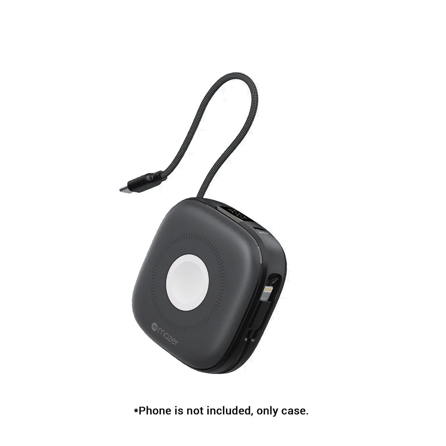 Mazer MagLink18i Trio+ 4-in-1 Magnetic Wireless Charging Power Bank with Dual Built-in Cables 10000mAh