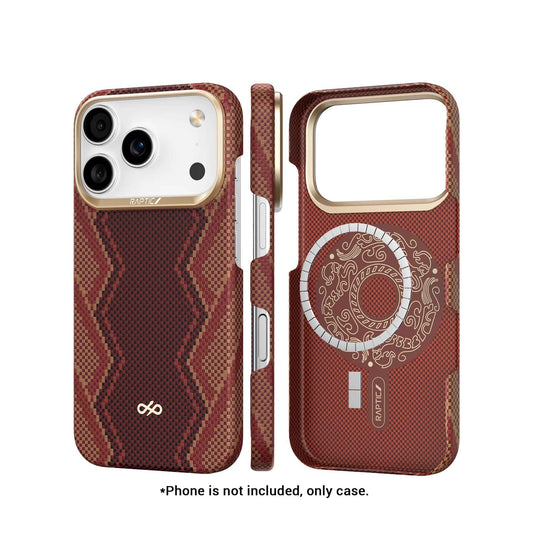 RAPTIC Aramid Fiber Skin-Bionic Magsafe for iPhone 17 Pro Max / 17 Pro - Snake