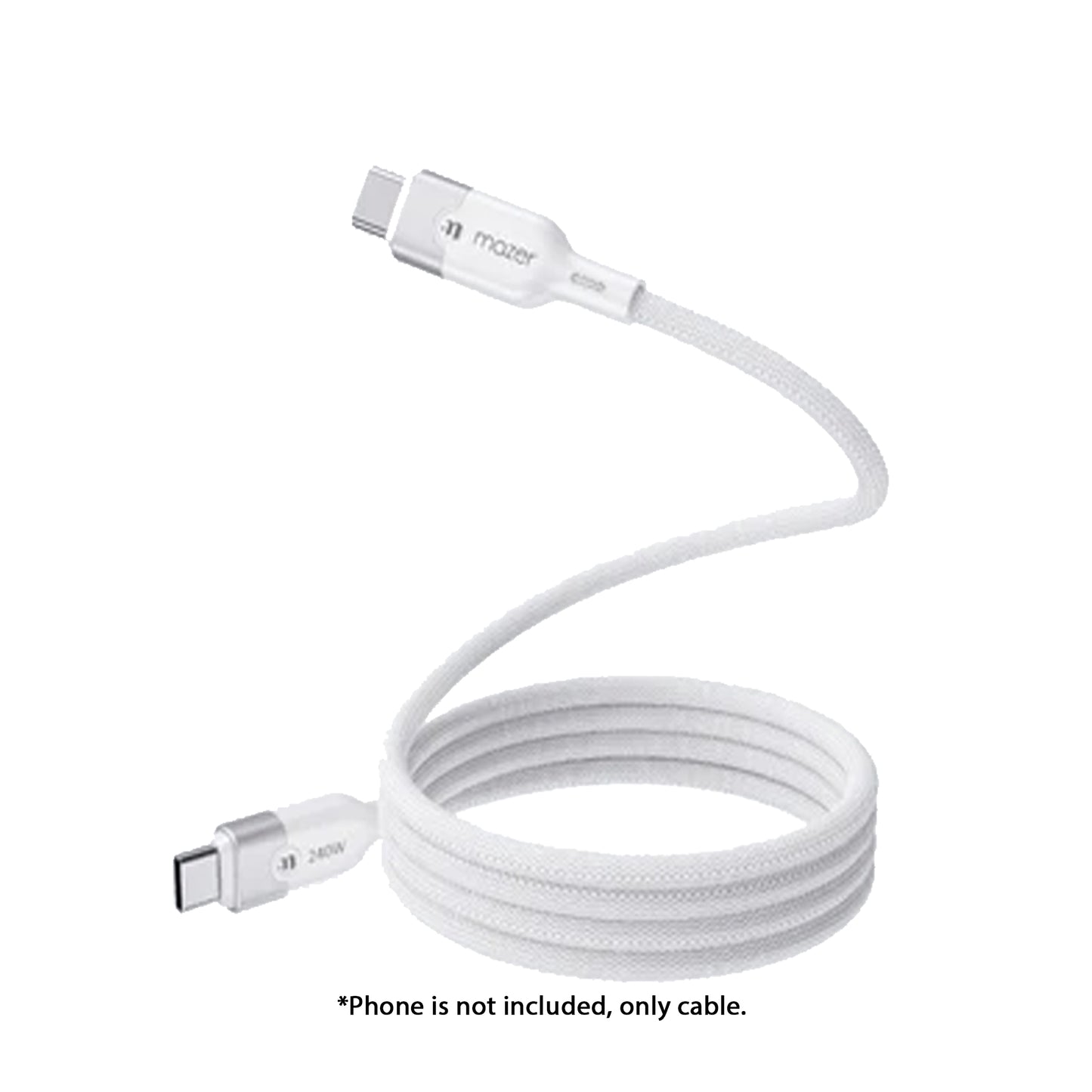 Mazer Infinite LINK Cobra2 USB-C to USB-C Magnetic Organizer 240W Fast Charging Cable 1.25M