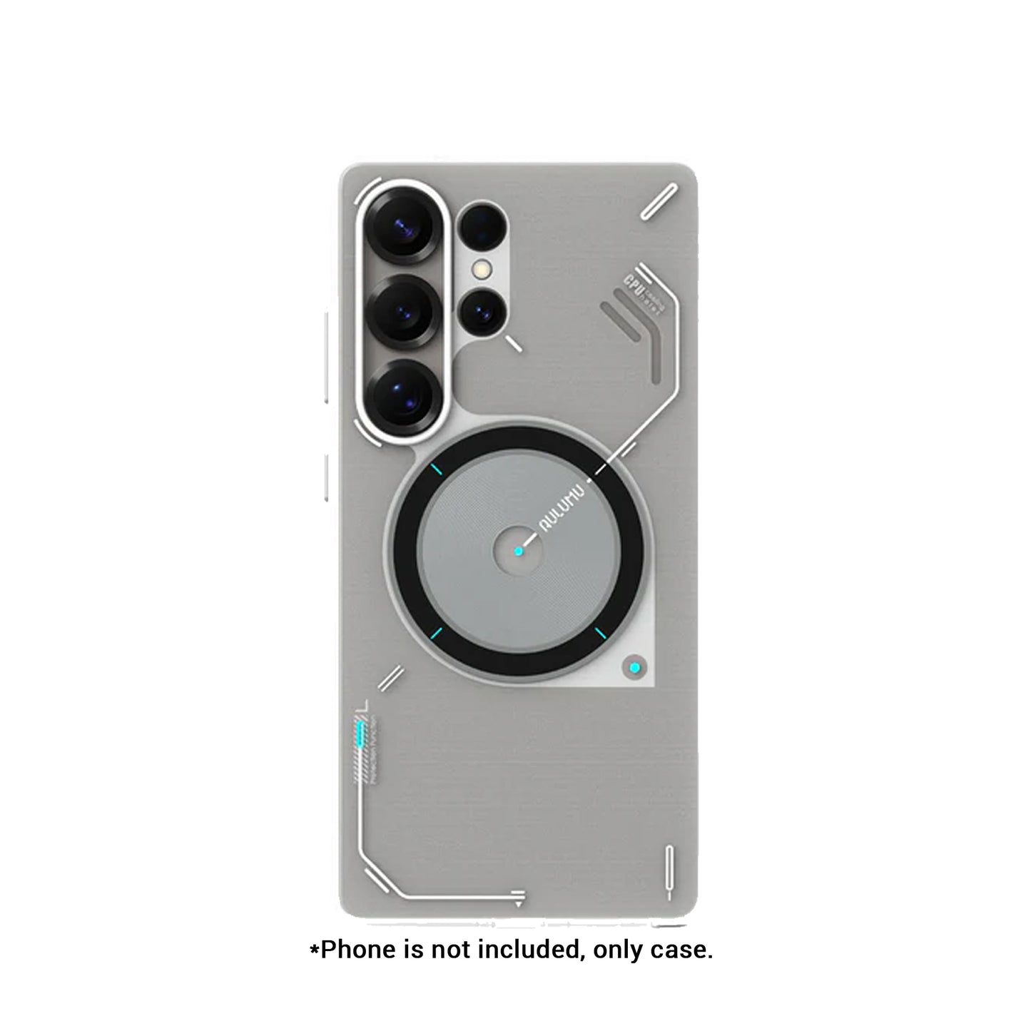 AULUMU S25 Frosted Case for Samsung Galaxy S25 Ultra - Glow in The Dark with Cooling Window Design Magnetic Case