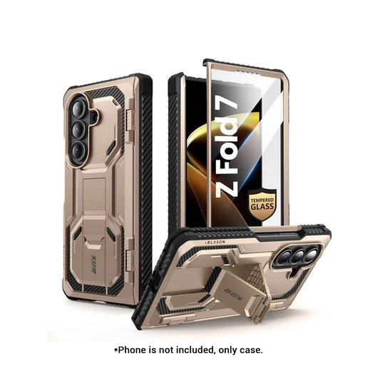 i-Blason Armorbox Case for Samsung Galaxy Z Fold 7 with Built-in Tempered Glass Screen Protector and Kickstand