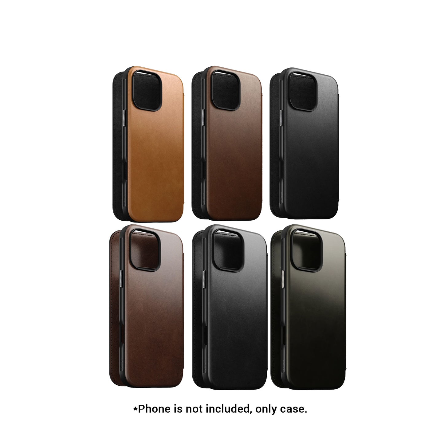Nomad Modern Leather Folio Case for iPhone 16 Series - MagSafe Compatible - Forexengineer -Malaysia- 856500013862-856500013992-856500016726-856500016733-856500016795-856500016801