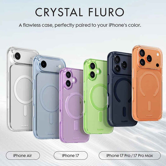 Laut Crystal Fluro Magsafe for iPhone 17 Series - Anti-Yellowing with 3 Meters Drop Protection