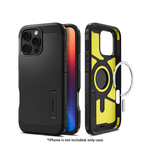 Spigen Tough Armor MagFit for iPhone 16 Series - Build-in Kickstand and MagSafe Compatible