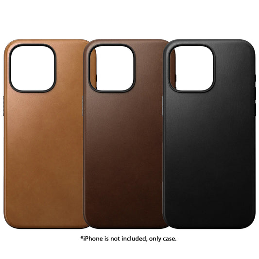 Nomad Modern Leather Case (Not Horween) for iPhone 15 Series - Magsafe Compatible