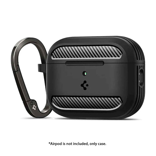 Spigen Rugged Armor for AirPods Pro 3 - Metal Carabiner Included