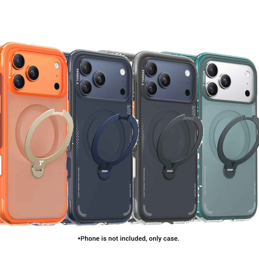 TORRAS Ostand Q3 Spin Air Series Case for iPhone 17 Pro Max / 17 Pro - Magnetic Case with Foldable Stand