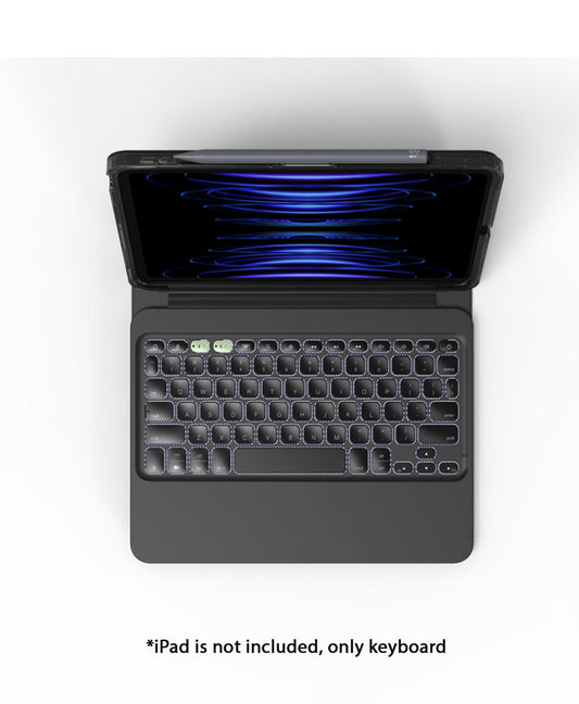 ZAGG Pro Keys 2 Wireless Keyboard Case for iPad Air 11"/13" (2024, M2) with Apple Pencil Storage - Black - Forexengineer -Malaysia