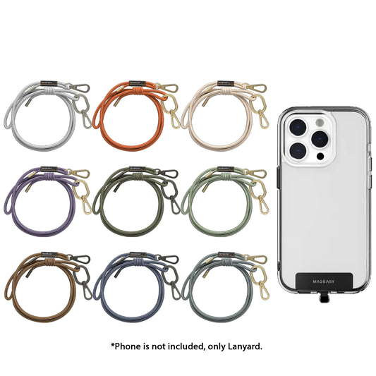 MAGEASY 6mm Rope Strap + Strap Card - Phone Lanyard Adjustable Length - Forexengineer -Malaysia- 4895241114809-4895241114816-4895241114823-4895241114830-4895241114847-4895241114854-4895241114861-4895241114878-4895241114885