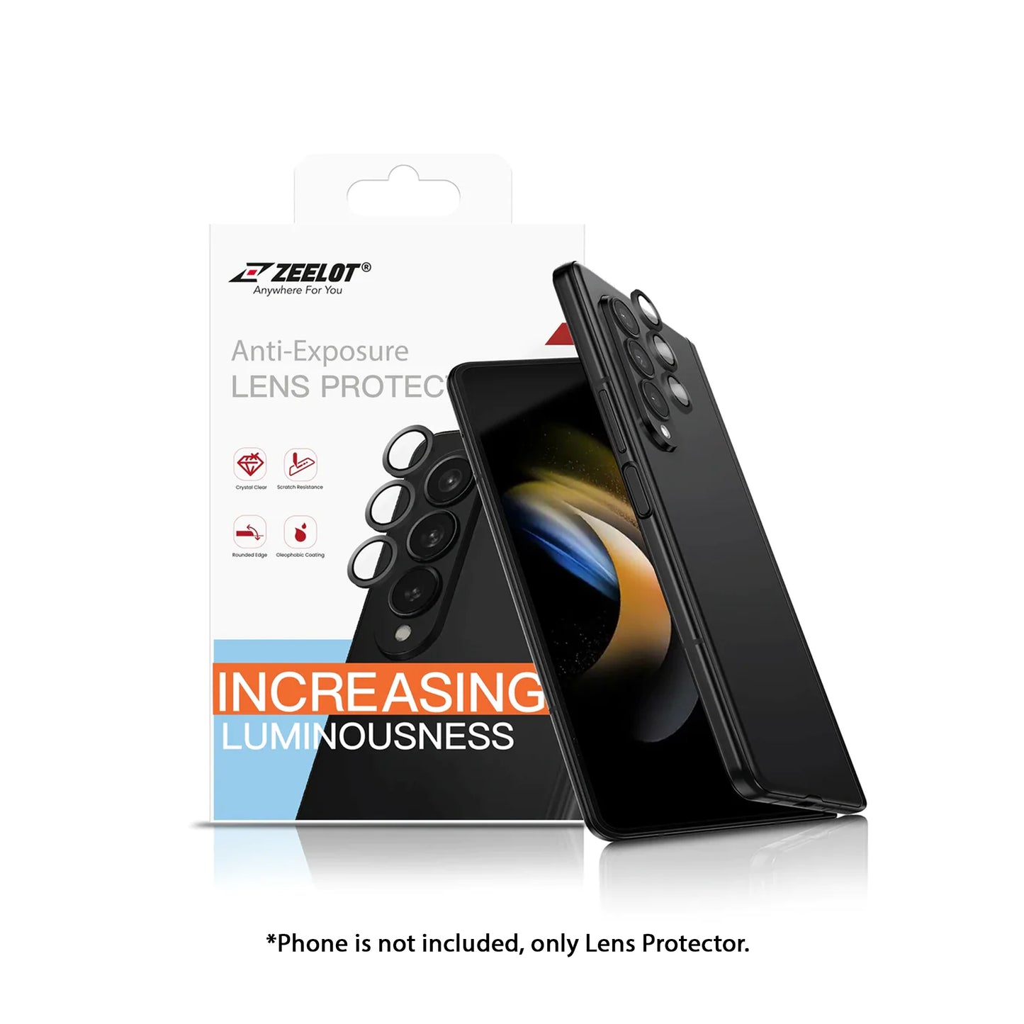 ZEELOT PIshield Titanium Alloy Lens Protector for Samsung Galaxy Z Fold 5 / Fold 4