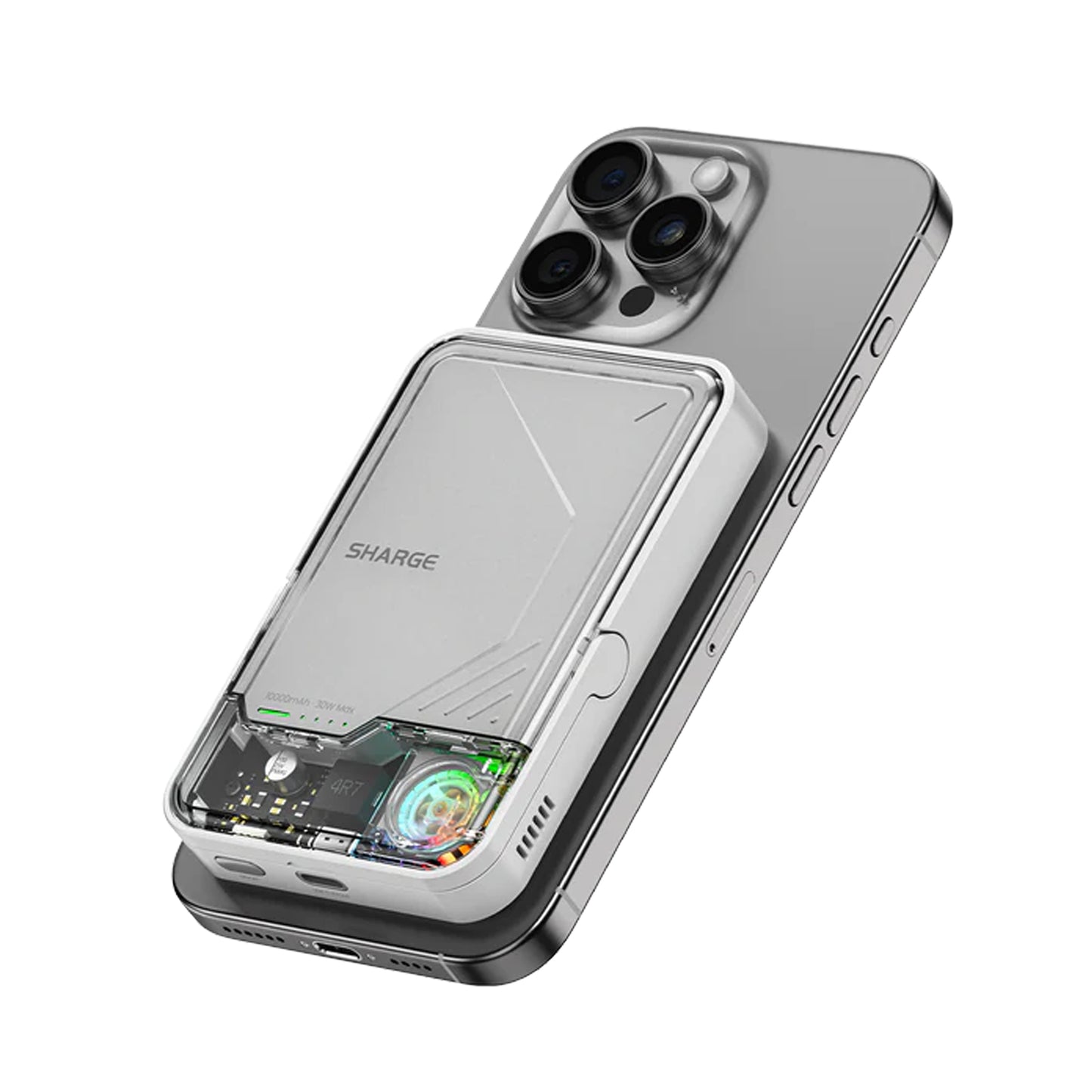 SHARGE ICEMAG 2 Active Cooling with Stand - 10,000mAh Powerbank Magsafe and Qi2 Compatible - Forexengineer -Malaysia- 6973154658691