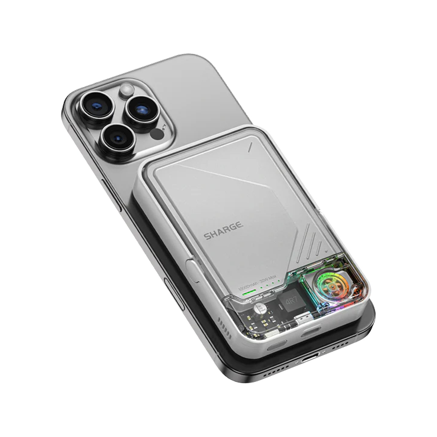 SHARGE ICEMAG 2 Active Cooling with Stand - 10,000mAh Powerbank Magsafe and Qi2 Compatible - Forexengineer -Malaysia- 6973154658691