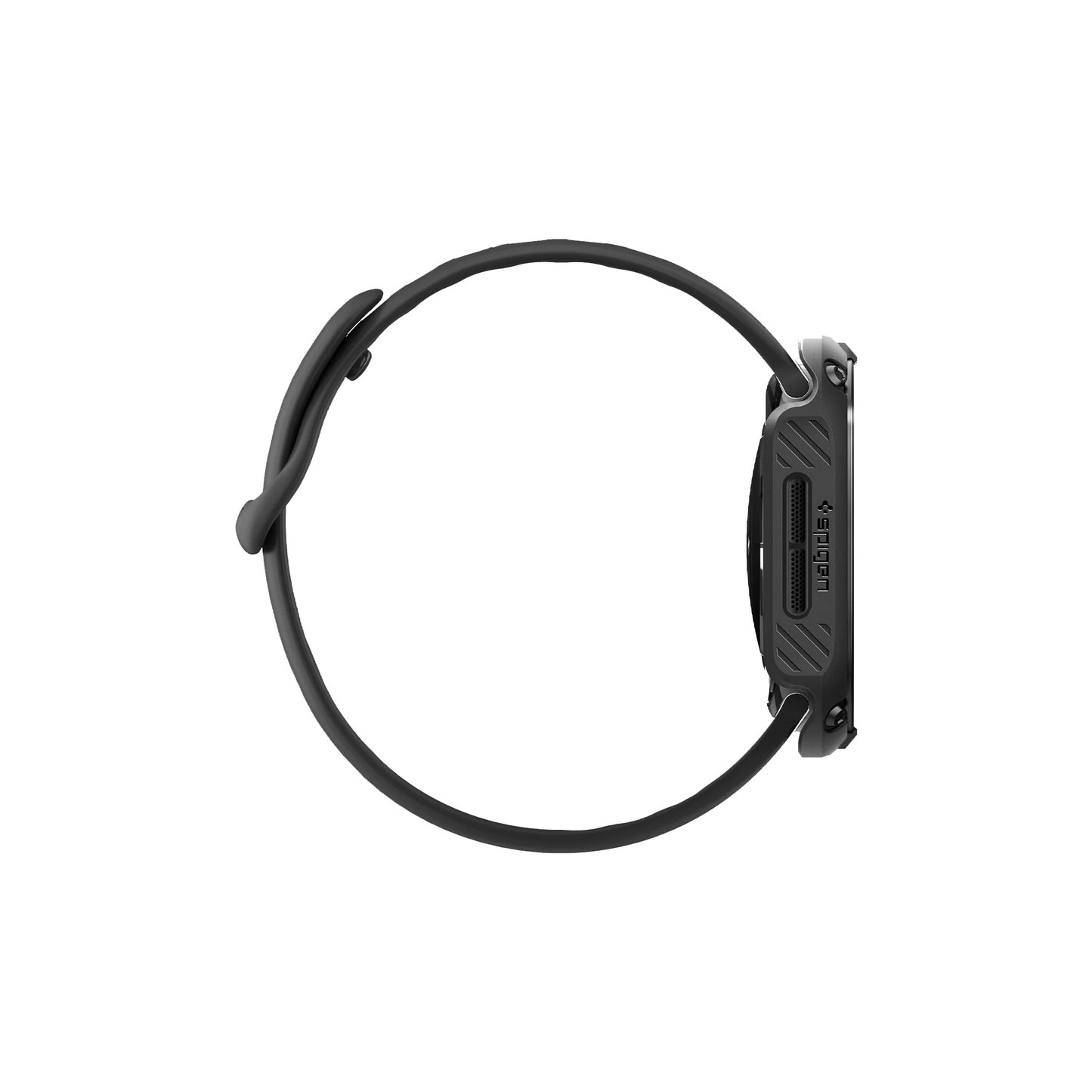 SPIGEN Tough Armor for Apple Watch Series 10 ( 46mm ) - Case with Build-in Screen Protector - Black - Forexengineer -Malaysia