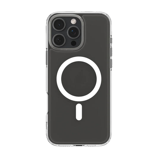 Spigen Crystal Hybrid MagFit for iPhone 16 Pro Max - MagSafe Compatible - White - Forexengineer -Malaysia