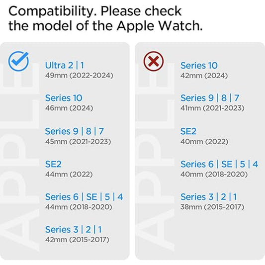 Spigen DuraPro Armor Band for Apple Watch 49mm / 46mm / 45mm / 44mm / 42mm - Black - Forexengineer -Malaysia