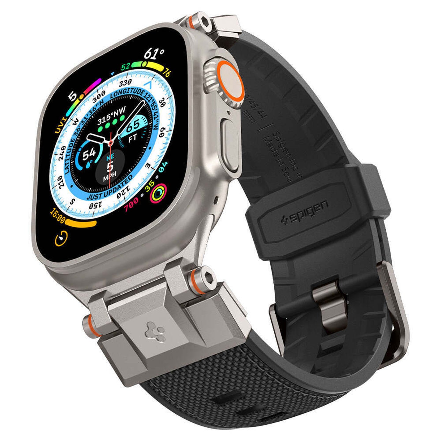 Spigen DuraPro Armor Band for Apple Watch 49mm / 46mm / 45mm / 44mm / 42mm - Black - Forexengineer -Malaysia- 8809896744133