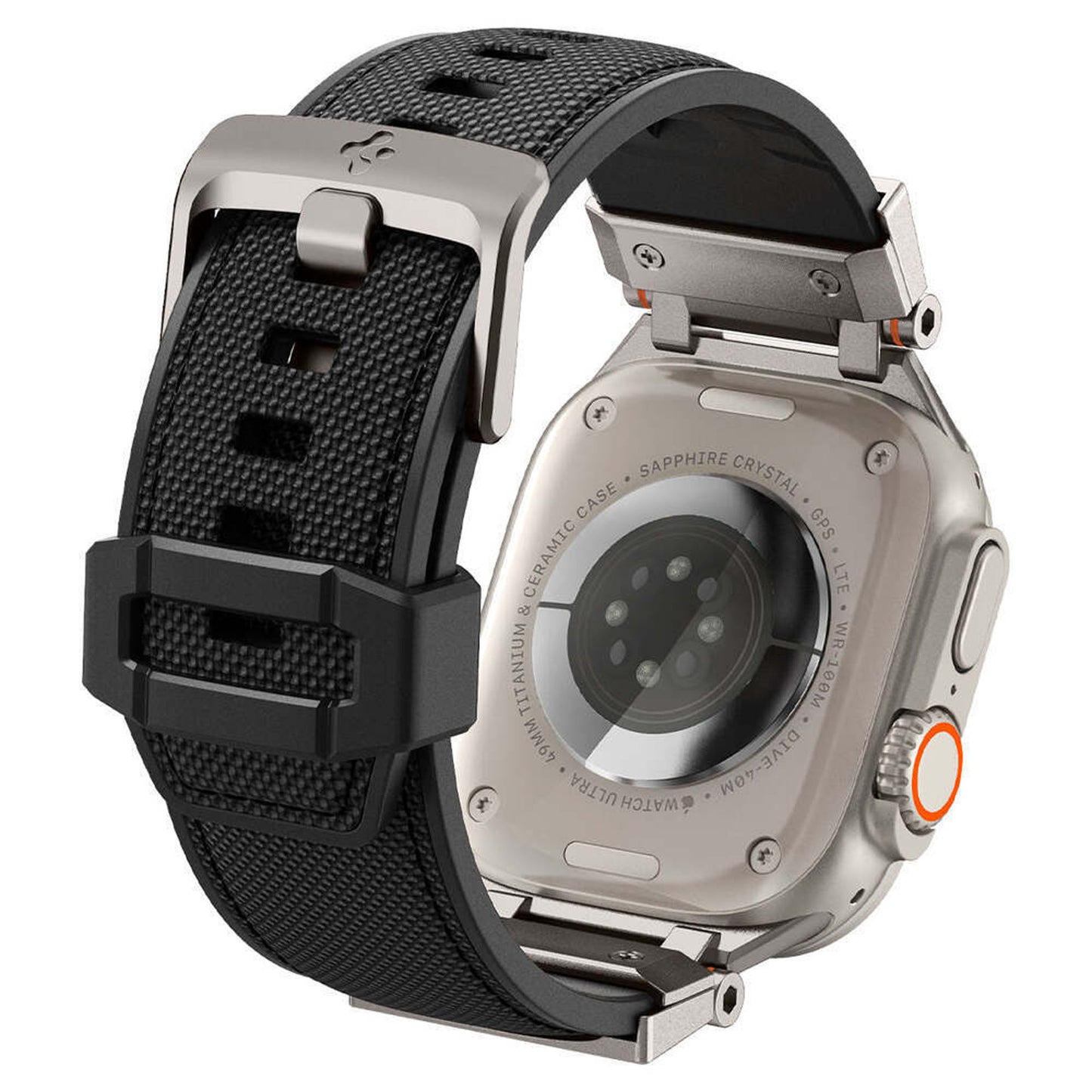 Spigen DuraPro Armor Band for Apple Watch 49mm / 46mm / 45mm / 44mm / 42mm - Black - Forexengineer -Malaysia- 8809896744133