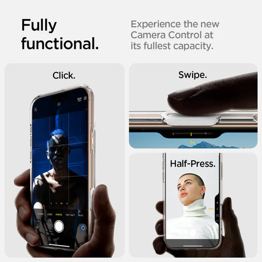 Spigen Ultra Hybrid T ( MagFit + Camera Control ) for iPhone 16 Series - MagSafe Compatible - Forexengineer -Malaysia