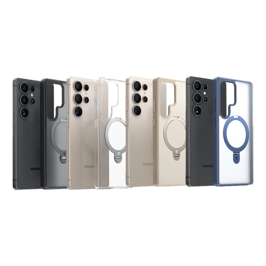 TORRAS Ostand 360° Spin Magnetic Case for Samsung Galaxy S25 Ultra - 12 feet Protection with Stand - Forexengineer -Malaysia