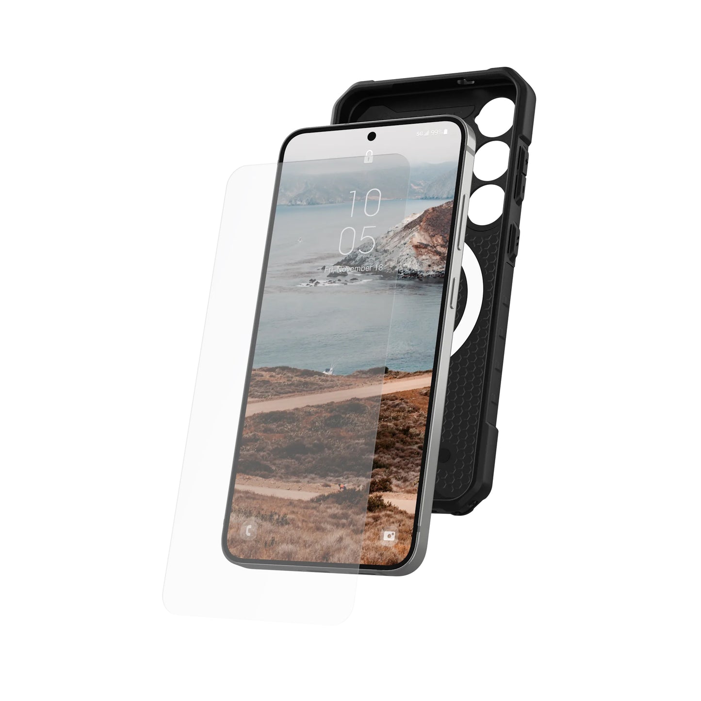 UAG Glass Shield for Samsung Galaxy S25 Series - Tempered Glass Screen Protector - Clear - Forexengineer -Malaysia