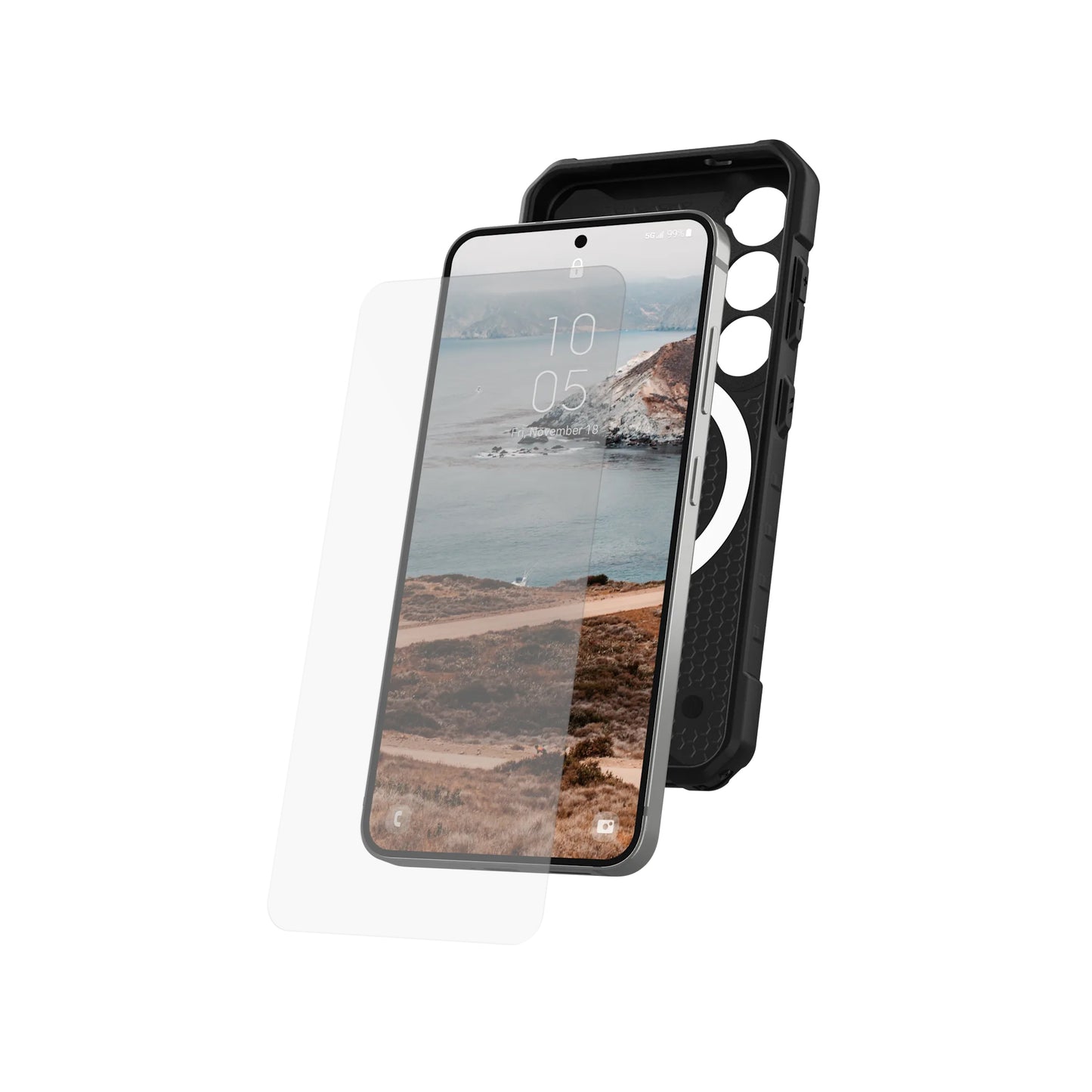 UAG Glass Shield for Samsung Galaxy S25 Series - Tempered Glass Screen Protector - Clear - Forexengineer -Malaysia