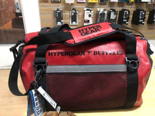 HyperGear Duffel Bag 40L  Travel Bag - 100% Waterproof, Lightweight and Heavy Duty - Red - Forexengineer-malaysia
