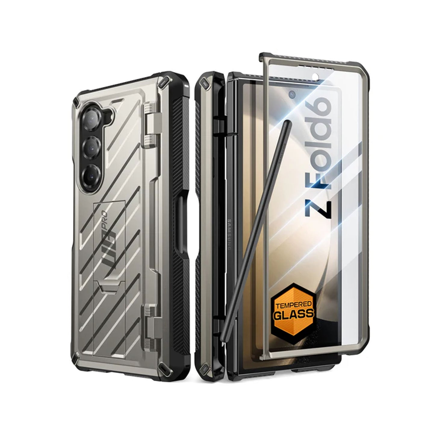Supcase Unicorn Beetle Pro for Samsung Galaxy Z Fold 6 - With Built-in Glass Screen Protector and S-Pen Holder - Forexengineer -Malaysia- 843439147614-843439147621-843439147638-843439147645-843439147652