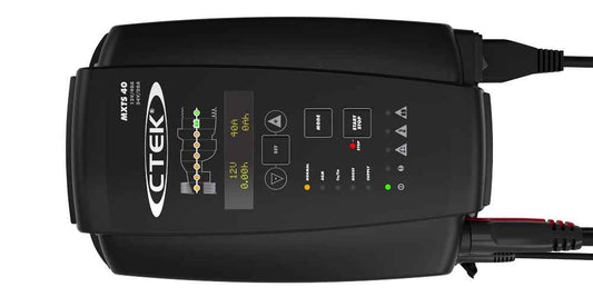 CTEK MXTS 40 (12-24V) Smart Battery Charger with fast multi step charging 2 IN 1 for charging station for workshops and showrooms - private car