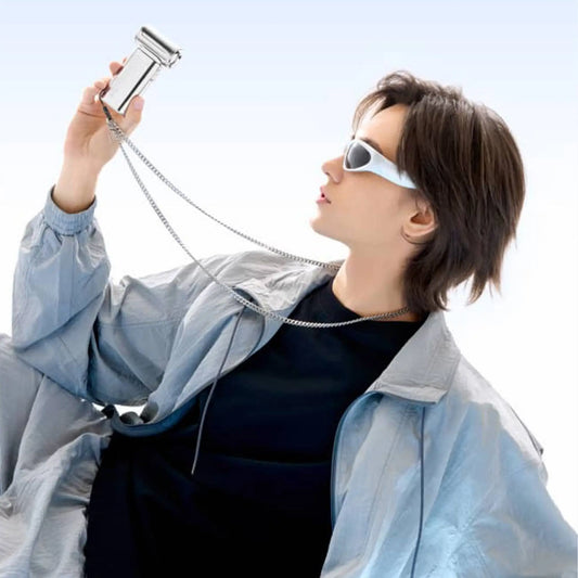 JisuLife CHROME Life9 Handheld Hand Fan Limited Edition 5000 mAh 5 Speeds Control 40000 RPM - Hand Fan