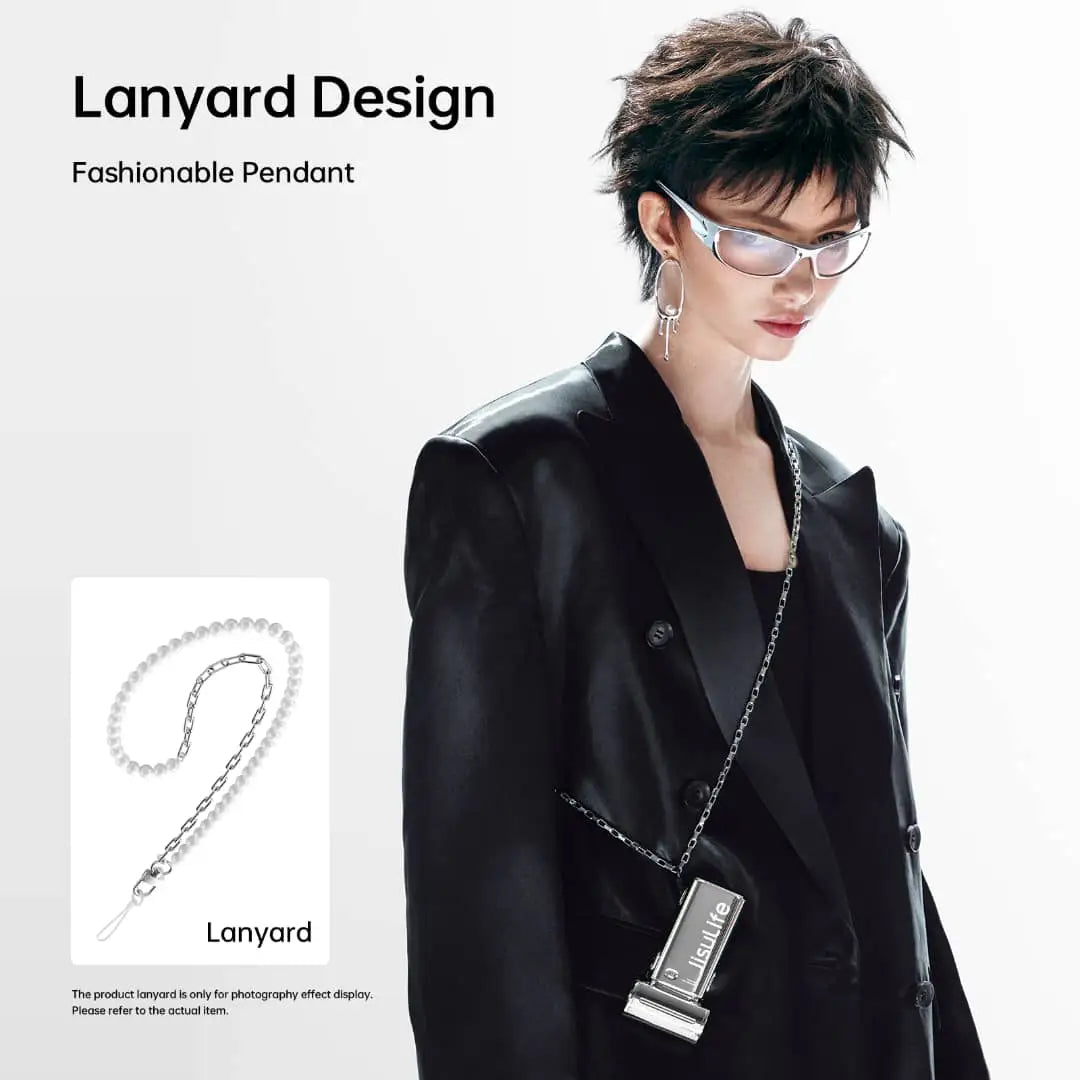 JisuLife CHROME Life9 Handheld Hand Fan Limited Edition 5000 mAh 5 Speeds Control 40000 RPM - Hand Fan