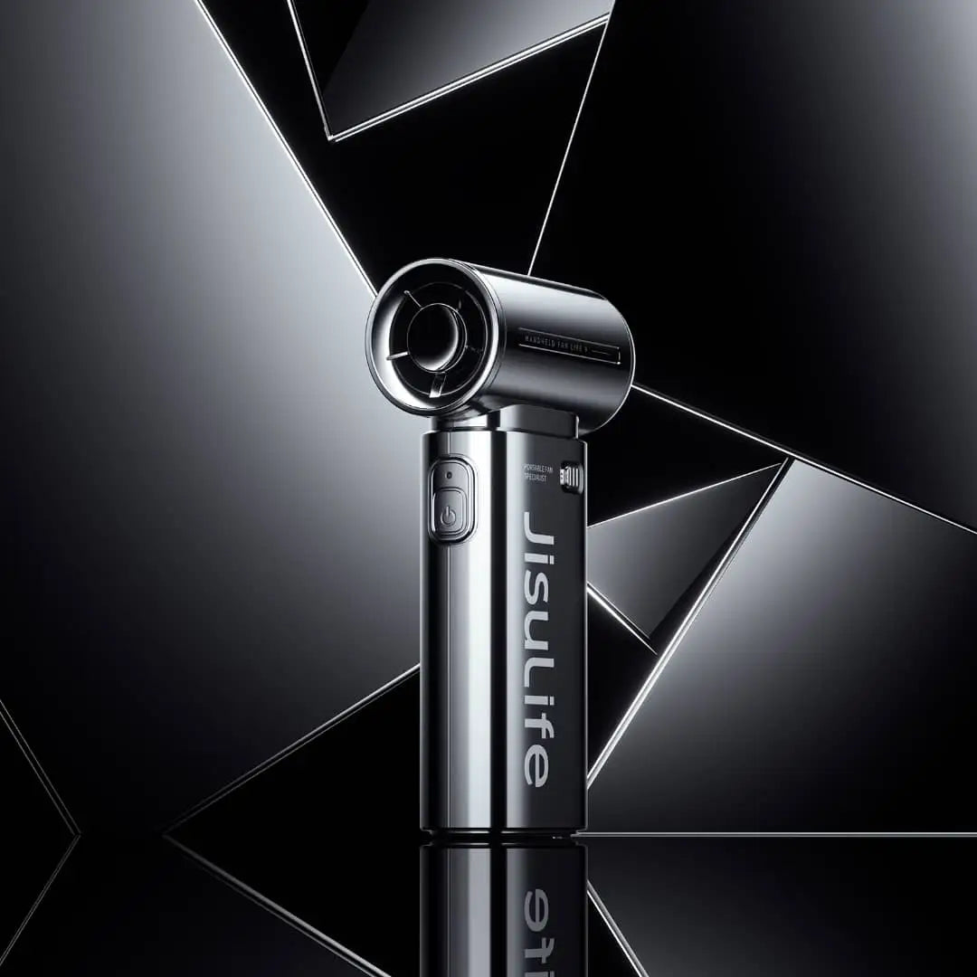 JisuLife CHROME Life9 Handheld Hand Fan Limited Edition 5000 mAh 5 Speeds Control 40000 RPM - Hand Fan