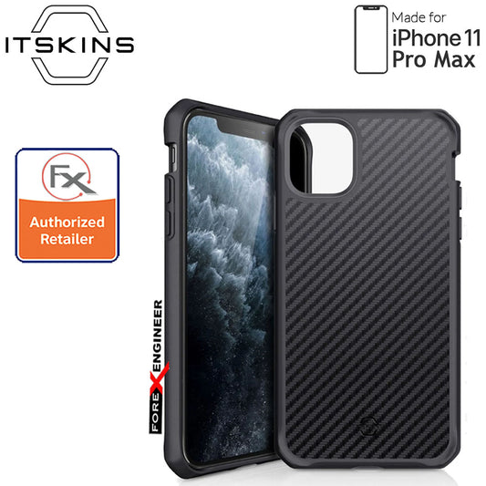 ITSkins Hybrid Fusion Carbon for iPhone 11 Pro Max ( Black 1 ) ( Barcode: 4894465852511 )
