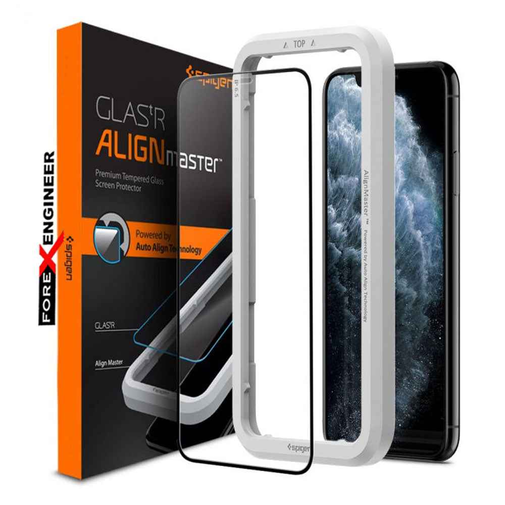 Spigen Screen Protector for iPhone 12 - 12 Pro 6.1" - AlignMaster Full Coverage (2 pcs) ( Barcode : 8809710757127 )