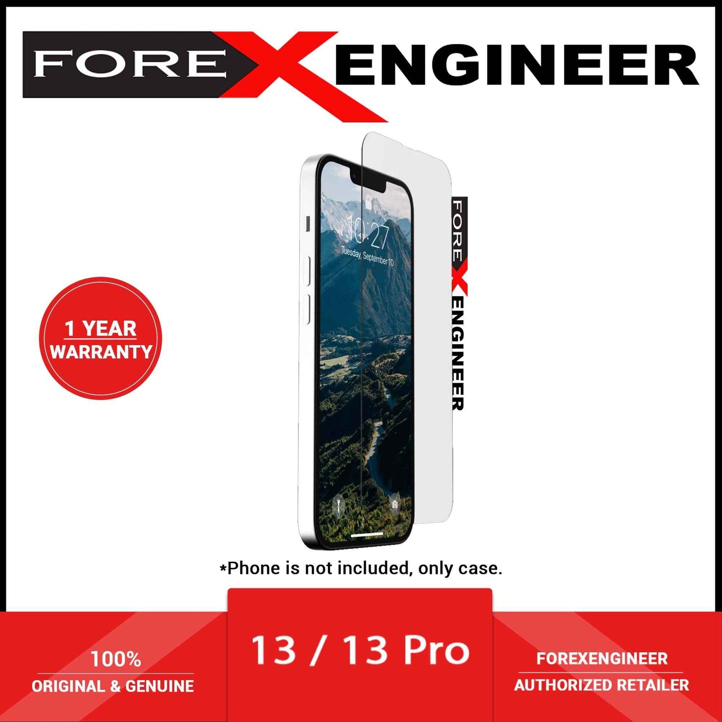 UAG Glass Screen Shield for Phone 13 - 13 Pro (6.1") - Clear (Barcode: 810070367053 )