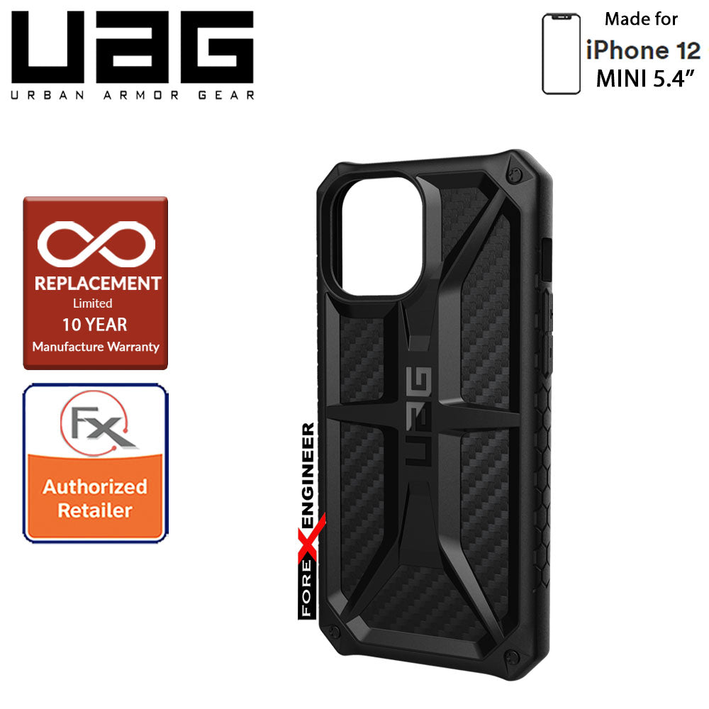 UAG Monarch for iPhone 12 Mini 5G 5.4" - Rugged Military Drop Tested - ( Carbon Fibre ) ( Barcode : 812451035957 )