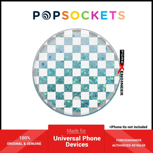 PopSockets PopGrip Swappable Premium - Tidepool Checker White (Barcode: 840173706992 )