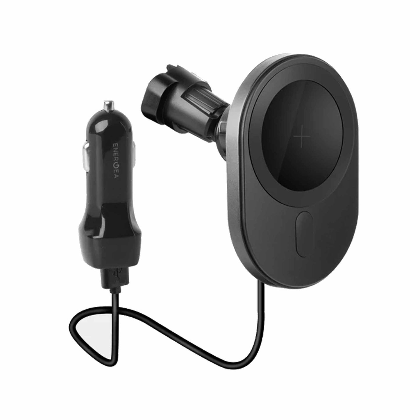 Energea MagDisc Drive Wireless Charging Magnetic Car Mount - Magsafe Compatible - Gunmetal (Barcode: 6957879424267 ) - Forexengineer -Malaysia- 6957879424267