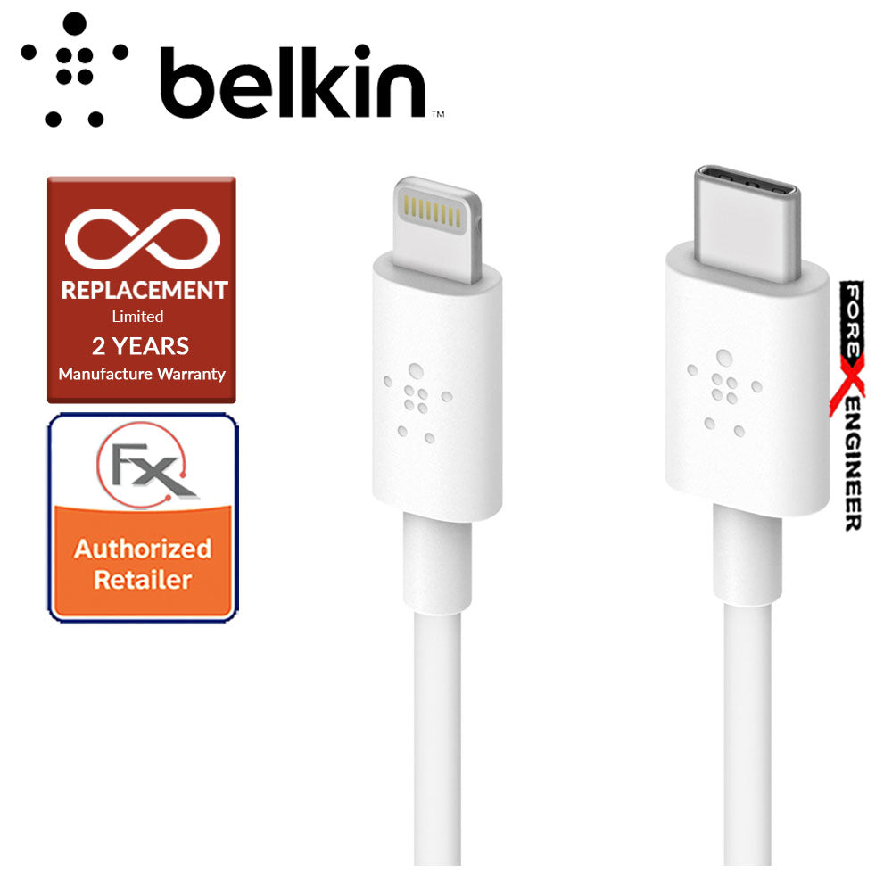 Belkin Boost↑charge™ Usb C™ To Lightning Cable 12m White Barcode 745883775439 3053