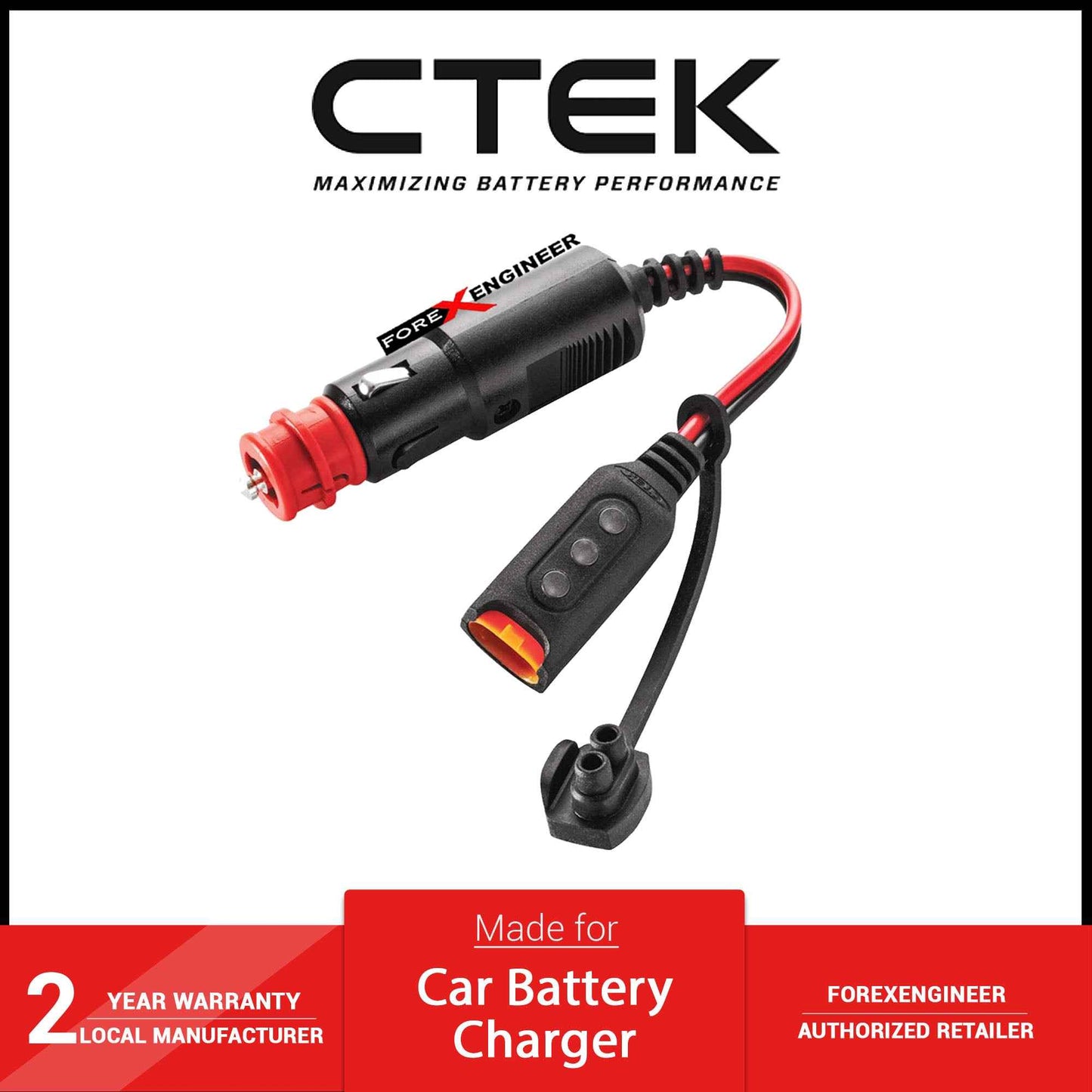 CTEK 56-870 COMFORT INDICATOR CIG PLUG + 2 Years Warranty (Barcode: 7350009568708 )