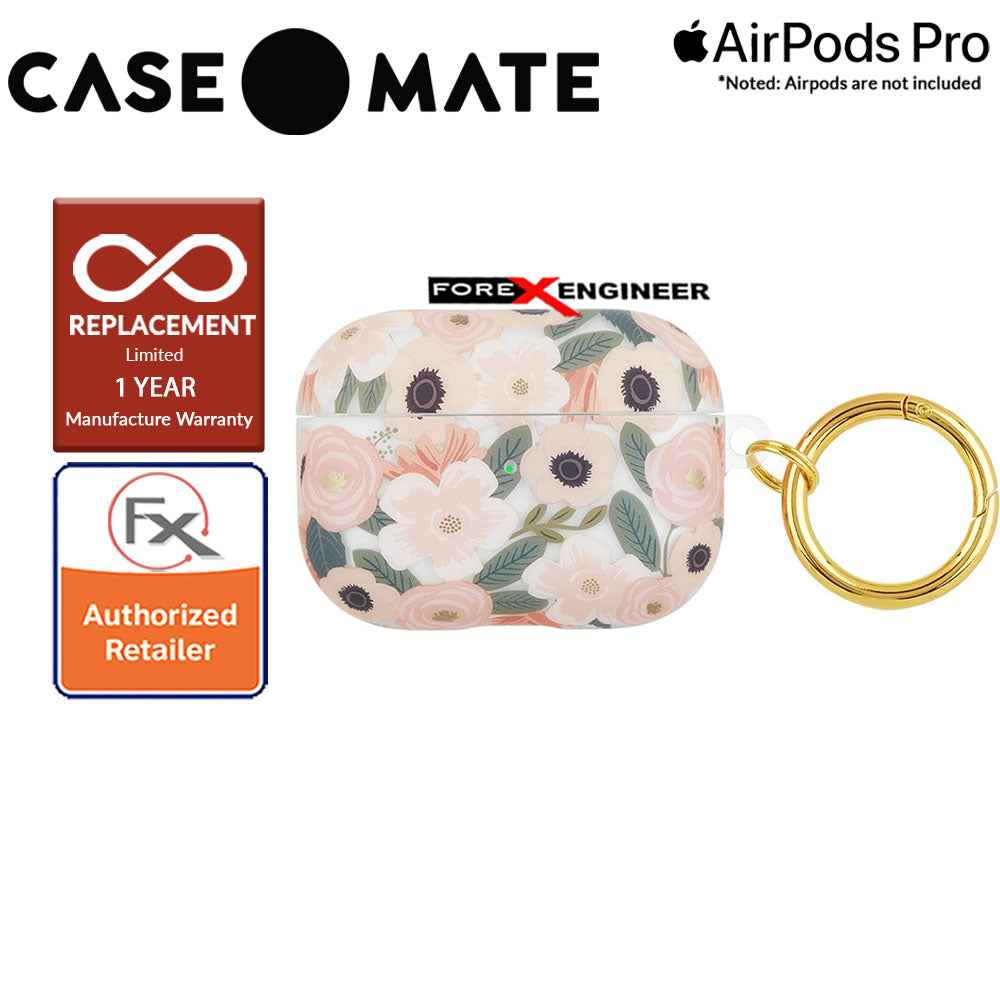 Case Mate Rifle Paper for Airpods Pro - Wildflowers with Gold Circular Ring ( Barcode : 846127194044 )