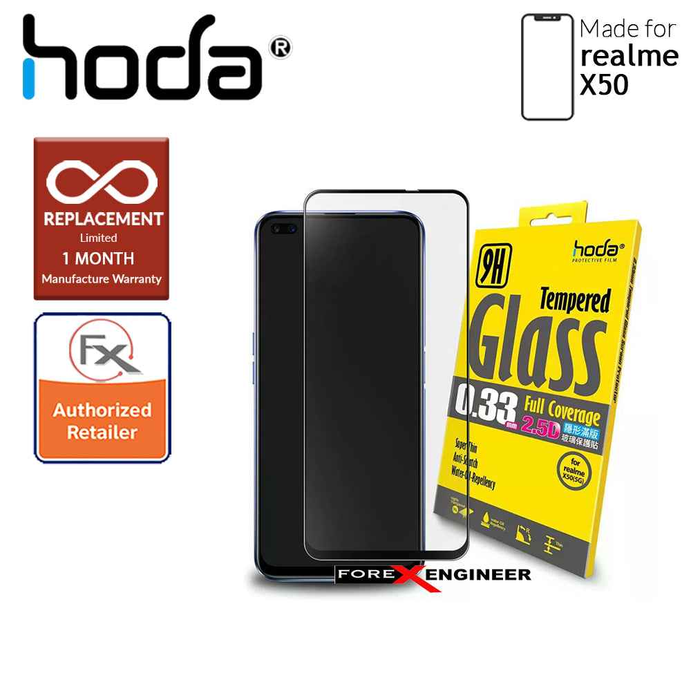 Hoda 0.33mm 2.5D Full Coverage Tempered Glass for Realme X50 (Barcode : 4713381517451)