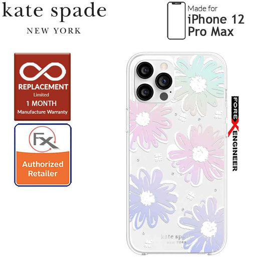 Kate Spade Protective Hardshell for iPhone 12 Pro Max 5G 6.7" - Daisy Iridescent ( Barcode: 191058121028 )
