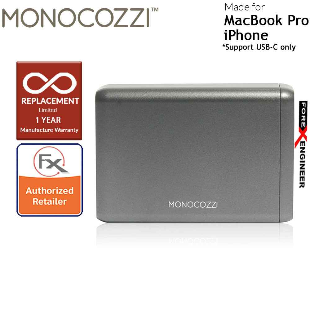 Monocozzi Moxie 75W Power Cuboid - Support USB-C Macbook Pro Full Speed Charge and iPhone USB-C for fast charge ( Barcode : 4895199103696 )