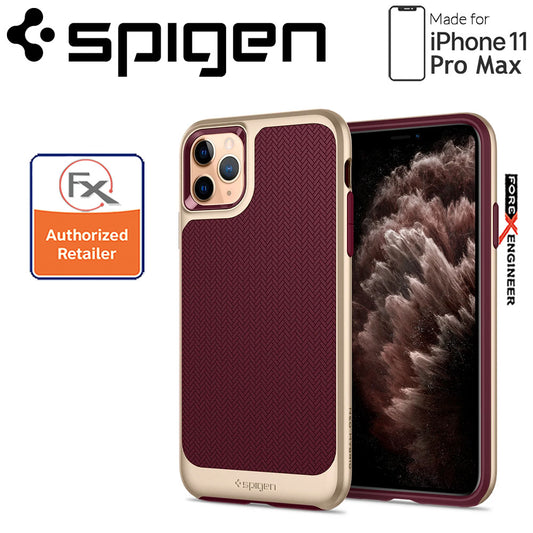 [RACKV2_CLEARANCE] Spigen Neo Hybrid for iPhone 11 Pro Max - Burgundy Color