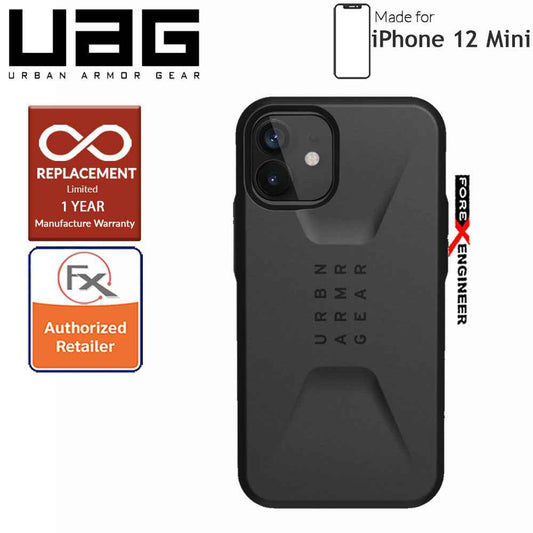 UAG Civilian for iPhone 12 Mini 5G 5.4" - Black ( Barcode : 812451035971 )