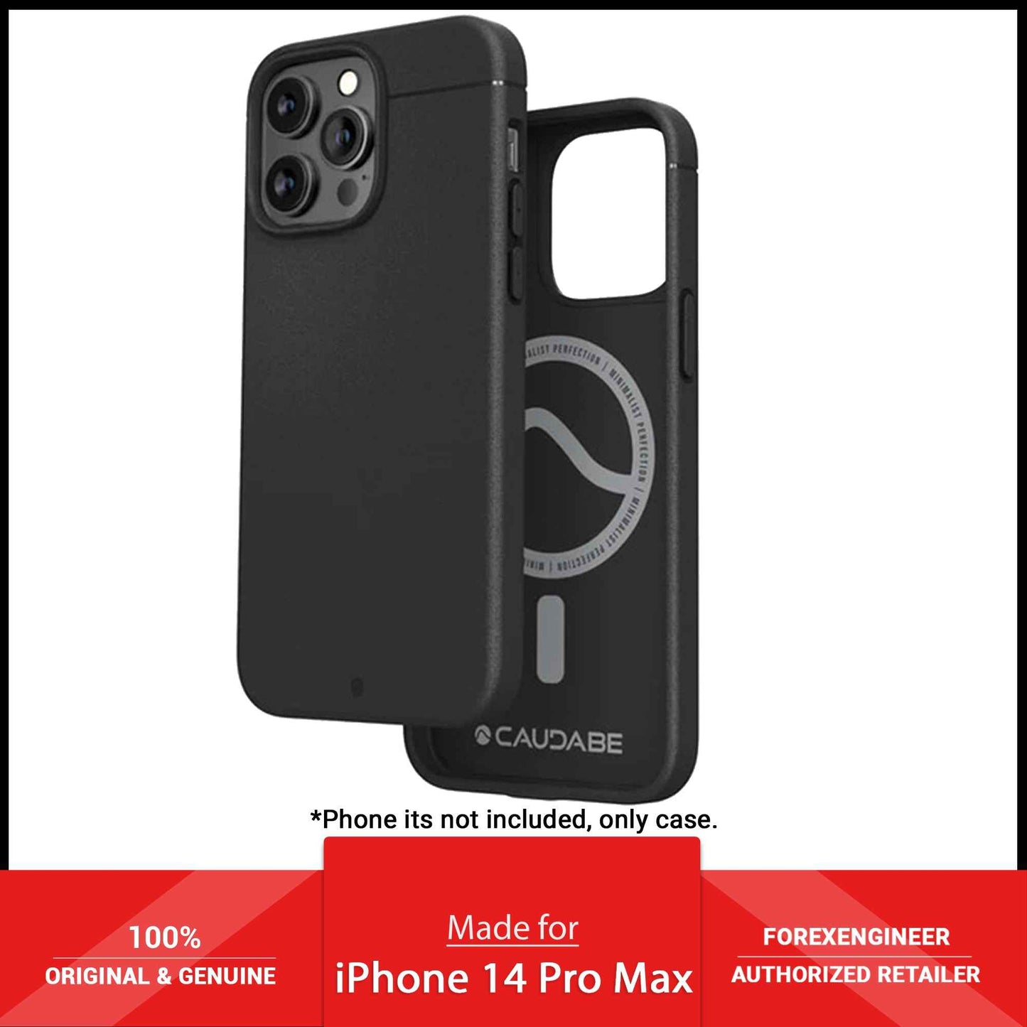 Caudabe Sheath for iPhone 14 Pro Max (MAGSAFE version) - Black