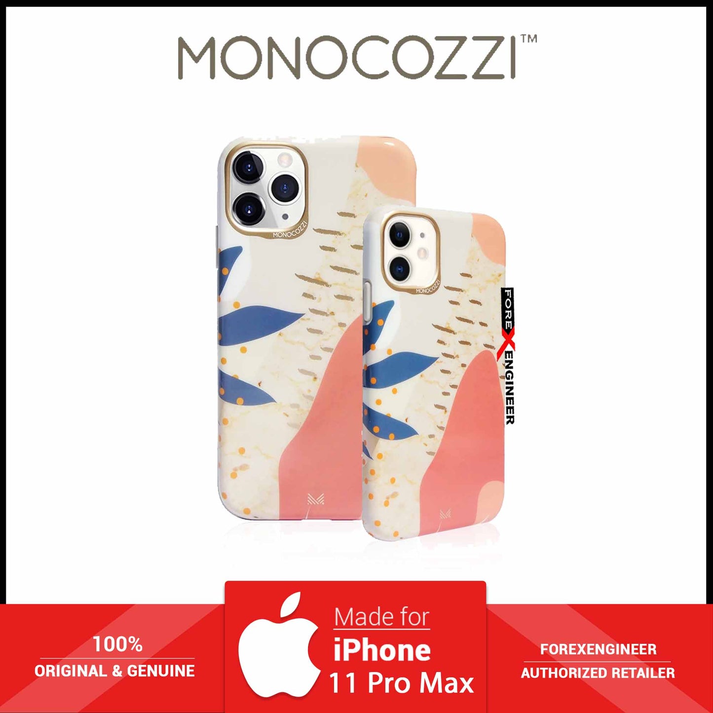 Monocozzi Pattern Lab for iPhone 11 Pro Max - Floral (Barcode: 4895199105645) - Forexengineer -Malaysia- 4895199105645